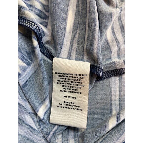 Ruby Rd Maxi Dress XL Sleeveless Beaded Waist Abstract Aztec Boho Hippie - Picture 5 of 8